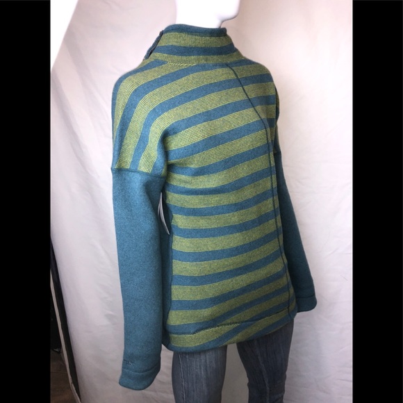 Marmot Vivian Sweater $110 Wool Blend Blue Large - Picture 2 of 8